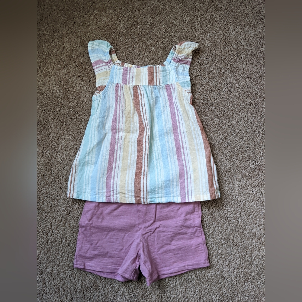Carter's Toddler Girl Tank & Shorts Outfit